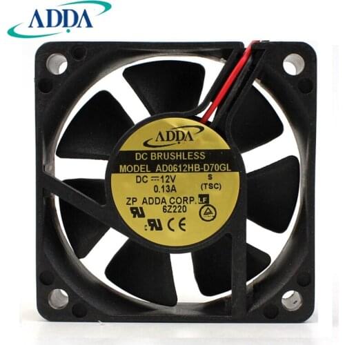 NEW ADDA AD0612HB-D70GL 6015 12V0.13A 6CM double ball bearing cooling fan