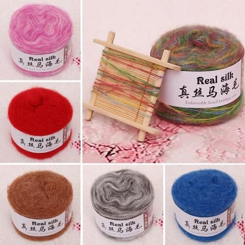30g/Ball Mohair Yarn Crochet Skin-Friendly Baby Wool Thread For Hand Knitting Sweater Shawl Cardigan Scarf Wool Yarn