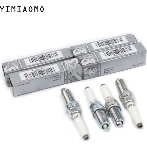 4pcs 06K905601B Laser Platinum Spark Plug For A1 A3 A4 A5 Golf Tiguan Passat Seat Altea Skoda Octavia 1.8/2.0 TFSI 06K905611C