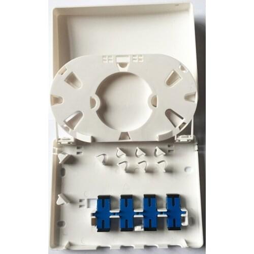 4 Core FTTH Fiber Optic Termination Box Ftth Box 4 ports SC LC FC ST Fiber Optic So