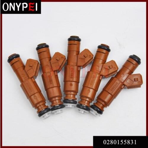 5pcs/lot Fuel Injector 0280155831 for Volvo S70 C70 V70 S60 S80 XC70 XC90 2.4L 2.5L 2.8L 2.9L