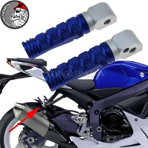 Aluminum Rear Foot Pegs Footrest Fit for Suzuki GSR 600 2006-2010 GSR750 2011-2014 GSR 600 GSR 750 Motorcycle