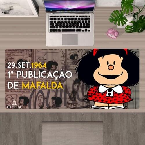 Large Mousepad Gaming Accessories Cartoon Mafalda Mouse Mat XXL 90X30 Mouse Pad Gamer Tapis De Souris Mausepad Tappetino Mouse