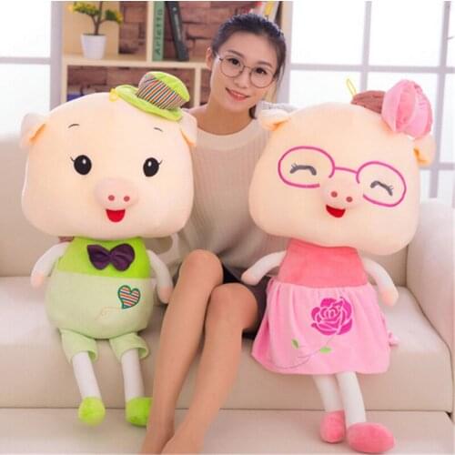 Fancytrader Big Fat Cute Plush Stuffed Pig Toys 120cm for Children Nice Christmas Birthday Gifts
