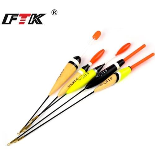 FTK 5Pcs/Lot Barguzinsky Fir 3g6g Mix Weight Fishing Float Length 16cm-23cm Float For Carp Fishing