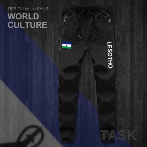Lesotho LSO Sotho Basotho LS mens pants joggers jumpsuit sweatpants track sweat fitness fleece tactical casual nation flag new