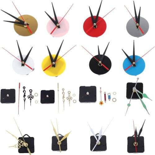 47 Styles IY Quartz Wall Clock Movement Mechanism with Black Hour Red Second Hands Arrows Watch Motion Repair Parts Tool Kit