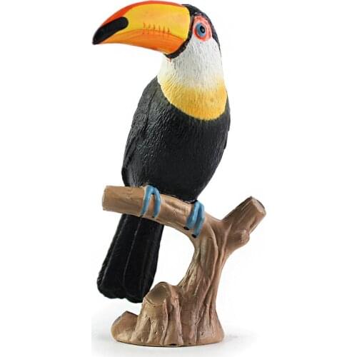 Mini real life Toucan model plastic Toucan bird doll gift about 6x4x9.5cm xf3019