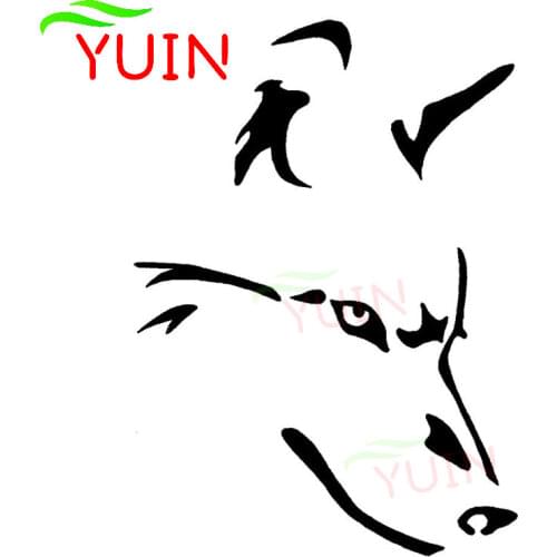 Wolf Stick Figure Cars Styling Decal Creative and Simple PVC Body Decoration Car Sticker Fashion High-quality Waterproof Decals
