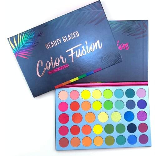 Beauty Glazed 39 Colors Glitter Matte Eyeshadow Palette Fluorescent Rainbow Disk Highlight Eyeshadow Palette maquillage TSLM2