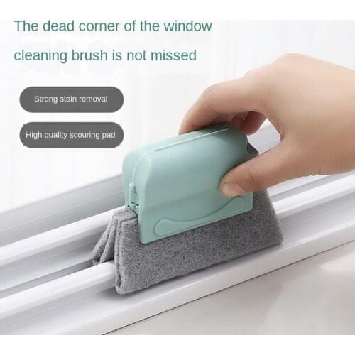Groove small brush to clean the window sill window slot gap cleaning brush