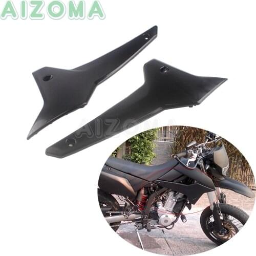 1 Pair Motorcycle Front Side Oil Tank Cover For Kawasaki KLX250 KLX250S/SF D-Tracker X 2008-2019 Panel Cowl Fairing Guards