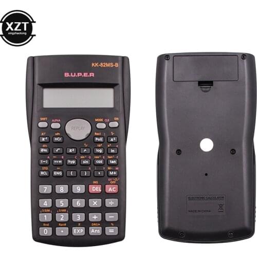 Portable Handheld Multi-function 2 Line Display Scientific Calculator 82MS-B Portable Multifunctional Calculator for Mathematics