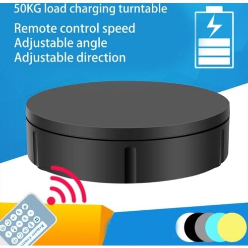 5 Speeds Electric Turntable Display Stand 360 Degree Rotating Table Watch Jewelry Holder with Remote Control
