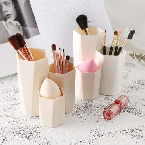 Simple Makeup Brush Cartridge Brush Barrel Barrel Storage Box Brow Cosmetic Storage Box Brush with Makeup Brush Barrel