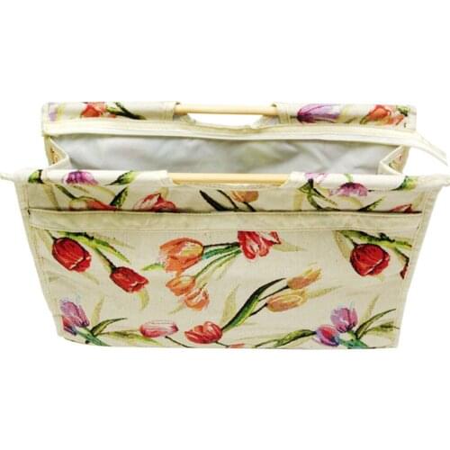 Knitting Needle Storage Bag Wool Crochet Knit Printing Pouch DIY Craft Organizer For Thread Yarn Ball Sewing Accessories Bags