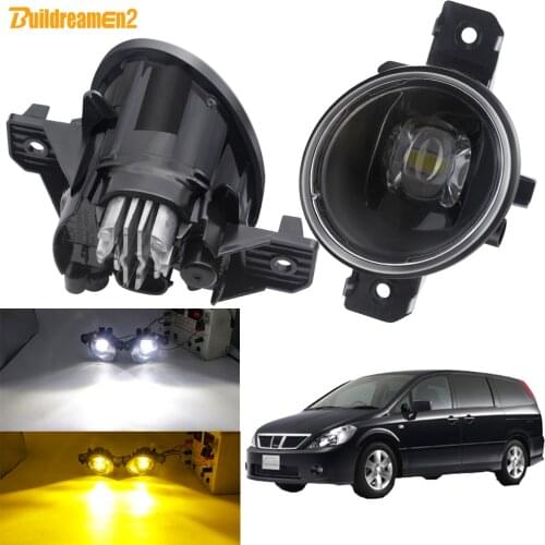 Fog Light Assembly For Nissan Presage 2004 2005 2006 Car H11 Front Bumper LED Lens Fog Lamp Daytime Running Light DRL 30W 12V