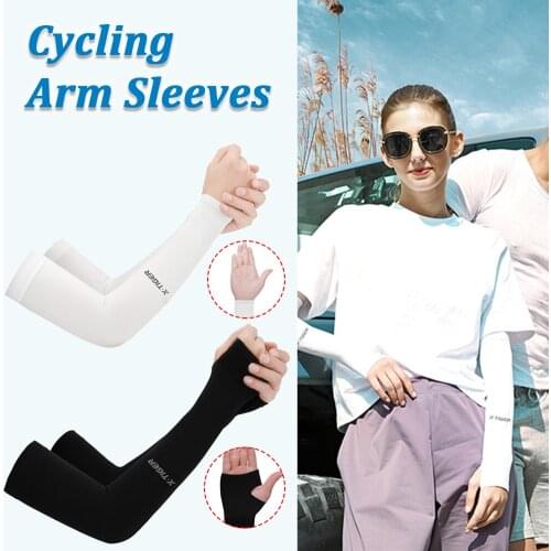 UV Protection Cooling Arm Sleeves Unisex Ice Silk Arms Covers for Outdoor Sports Cycling Running