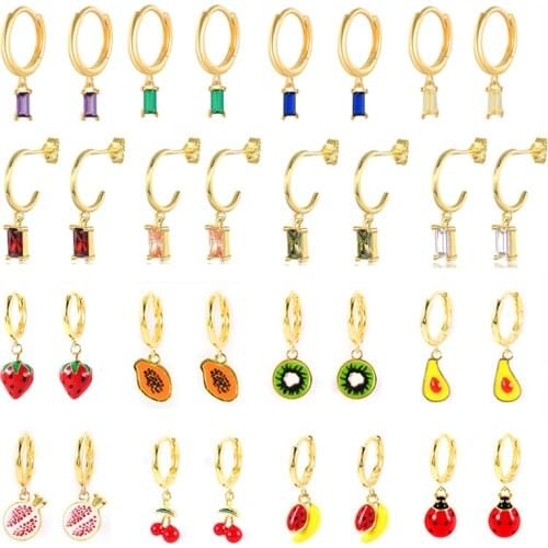 925 Sterling Silver Bling Colorful Zircon Woman Hoop Earring For Valentines Day Engagement Gift Hanging Pendientes Fine Jewelry