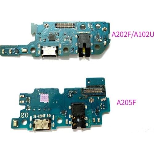 10PCS For Samsung Galaxy A20 A202F A102U A205F USB Charging Dock Connector Port Board Flex Cable