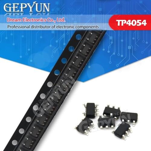 10pcs TP4054 SOT23-5 4054 SOT-23 rechargeable lithium battery charging IC p