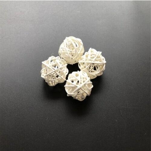 40pcs 4cm handmade white Rattan Ball for LED String Lighting Christmas Light For Wedding Party Decoration
