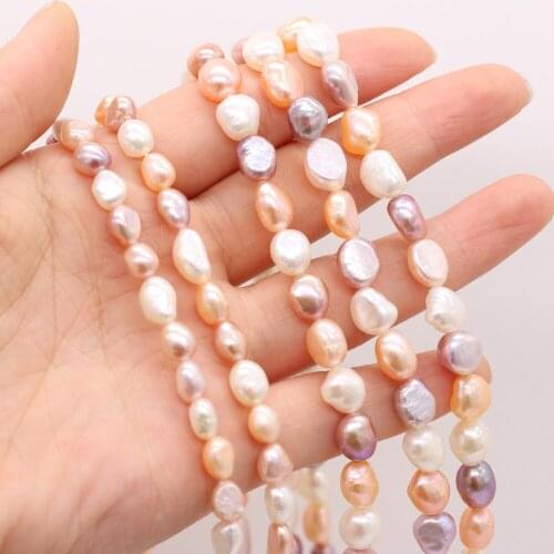 5/6/7/8/9mm Natural Freshwater Pearl Beads Irregular Loose Beads DIY Handmade Pendant Necklace Ladies Jewelry Accessories