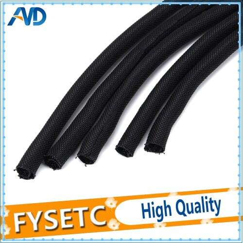 5pcs 3D Printer Parts Length 30CM Textile Sleeve Cable Wire Wrapping Power Heatbed Connected Cable For Prusa I3 MK3