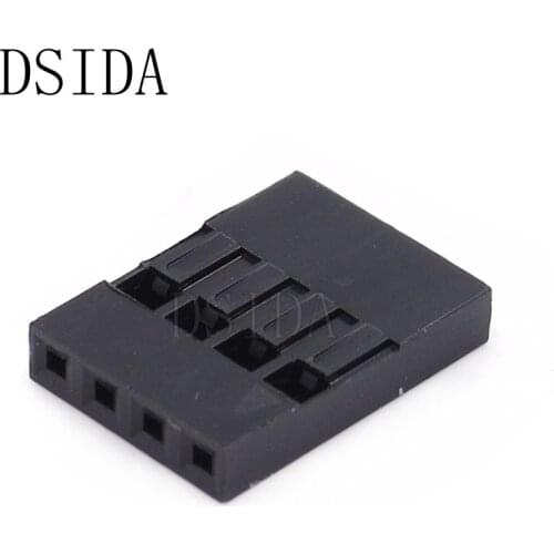 50PCS High Quality 2.54mm 4P Dupont Housing Plastic Shell 4 Pin Dupont Connector Dupont Jumper Wire Cable 4Pin Header