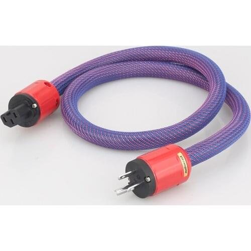 Audiocrast P101 OFC Copper Hifi audiophile upgrade mains power cable US/EU Schuko Hi-Fi AC Mains 10AWG HIFI Power leads AMP DVD