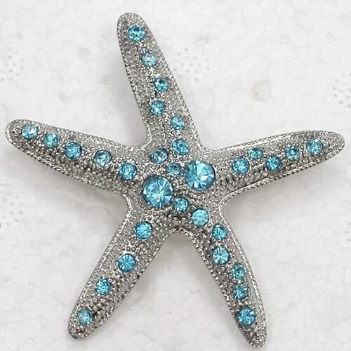 Star pins brooch Crystal Rhinestone Starfish Pin brooches C949 R