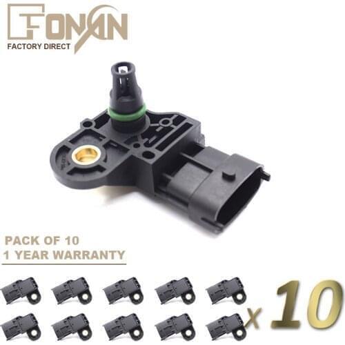 X10 MAP Manifold Absolute Pressure Sensor For Dodge Ram1500 1500 2014-2017 3.0L 0281006330 68211211AA