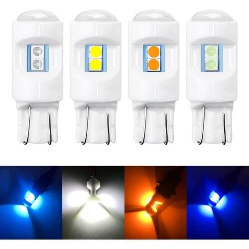 EURS T10 W5W LED Car Clearance Lights Reading Lamp 3030 6 SMD 194 168 Lamp Auto Interior Vehicle Dome Door Bulb White Red Blue