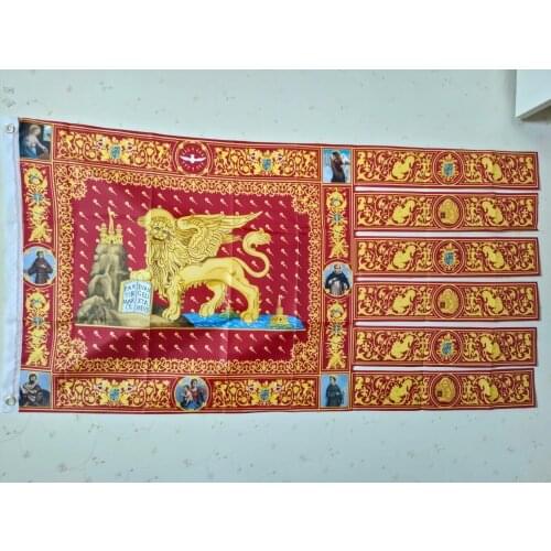 Italy Republic of Venice city Flag Banner of Standard of St. Mark lion Custom Any size Flying Banner 100D Polyester