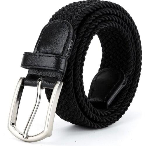 Canvas Belts for Men Fashion Metal Pin Buckle Military Tactical Strap Male Elastic Belt for Pants Jeans