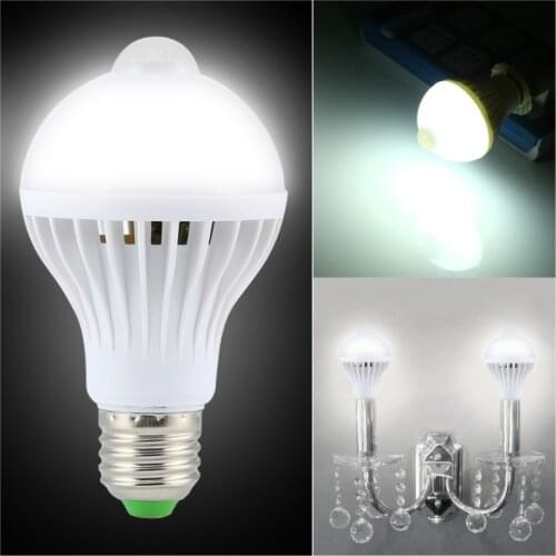 PIR Motion Sensor Bulb E27 Lamp Sound & Light Control E27 Infrared Led Energy Saving Bulb Lights 3W 7W 9W 220V for Home Lighting