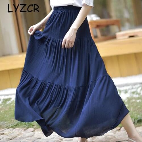 Женские юбки макси LYZCR China At AliExpress