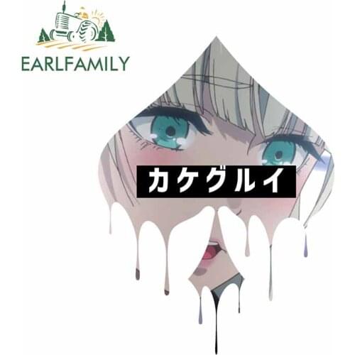 EARLFAMILY 13cm x 9.8cm For RIRIKA MOMBAMI Funny Car Stickers Graffiti Decal Waterproof Trunk Suitable for VAN RV JDM