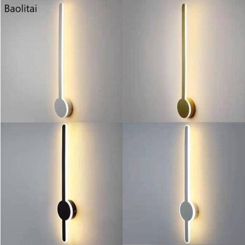 Personality Simplicity Strip Wall Light Led 60CM 24W 220V Nordic Modern Living Room Bedroom Bedside Aisle Stairs Lamp Sconce