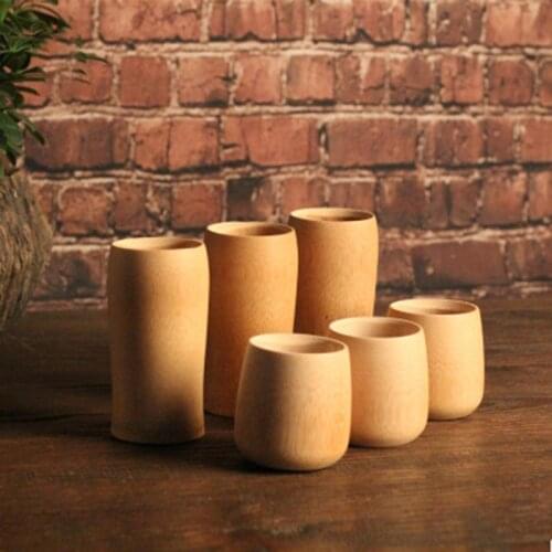 Natural Water Tea Beer Bamboo Carved Cup Coffee Juice Drinking Mug Home Kitchen Creative Environmental Protection Bamboo Cup