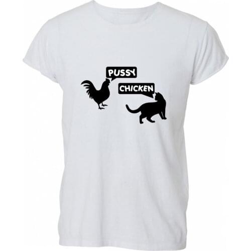 2019 New Hot Sale Men T-shirt Pussy Chicken Funny Rude Offensive T Shirt Tshirt Mens Womens Gift