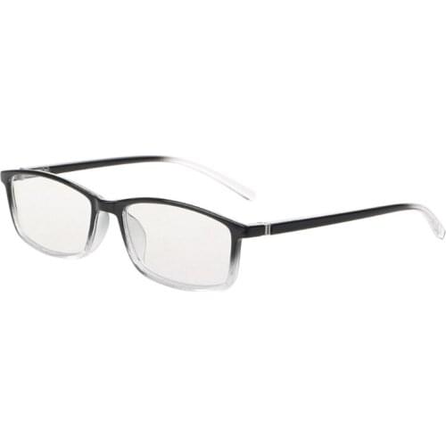 Men Women Classic Rectangle Frame Anti Blue Light Radiation Computer Glasses Plain Glasses