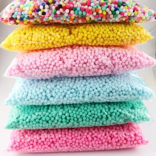 Wholesale 2000Pcs 8mm Pompoms Soft Pom Poms Fur Ball Arts Toys Crafts DIY Apparel Sewing Fabric Supplies Wedding Home Decoration