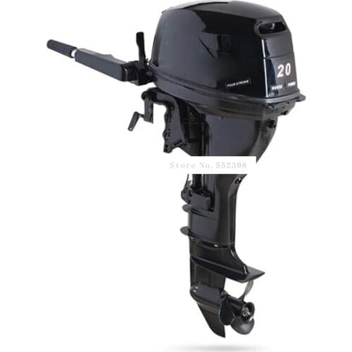 20HP Horsepower Boat Outboard Engine Water-cooling System Gasoline Fuel Four 4 strok Outboard Motor For Inflatable Boat 14.7KW