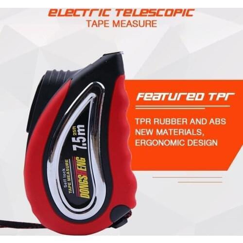 Portable Electric Telescopic Tape Measure 3/5/7.5 Meter resistance to fall waterproof distance measuring tape measuring tool
