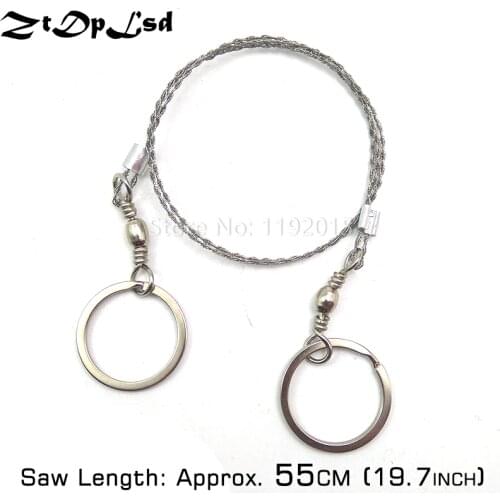 Portable Gear Pocket Outdoor String Wire Saw Carbon Ring Scroll Travel Camping Hand Stainless Steel Rope Chain Saws Wood Tools