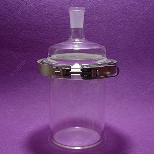 1000mL 24/​40 1-Neck,​Glass Cylinder Reactor,1 Litre Flat Bottom Reaction Flask