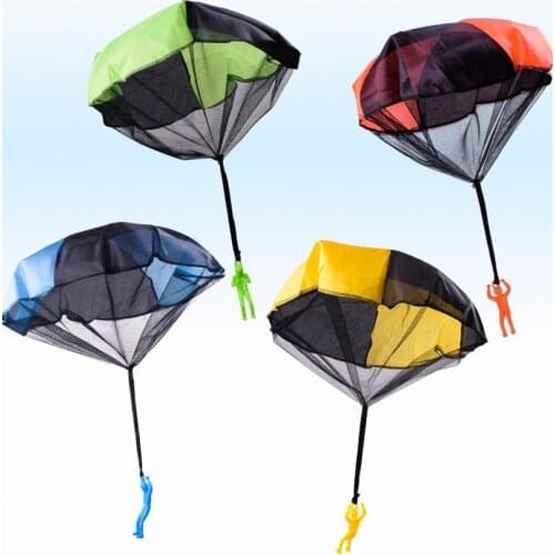 Hand Throw Soldier Parachute Toys Indoor Outdoor Games for Kids Mini Soldier Parachute Fun Sports Educational Toy Gifts Boy