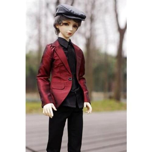 [wamami] 507# Dark Red Clothes/Suits/Outfit 1/4 MSD 1/3 SD AOD SD17 DZ70 BJD Boy Dollfie