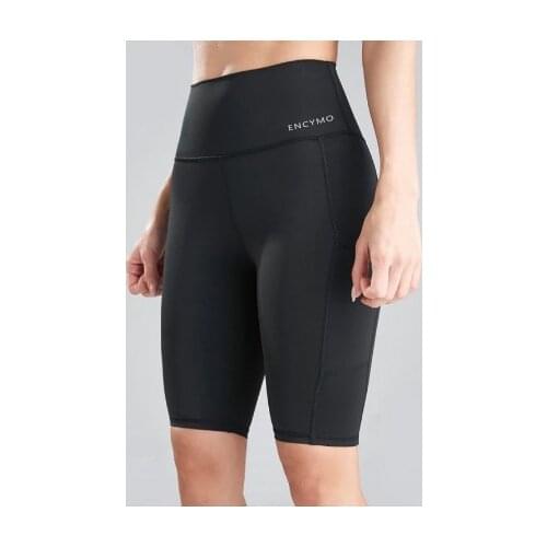 ENCYMO Sports Shorts For Women 2021 New Cycling Running Fitness High Waist Push Up Hip Side Pocket Gym shorts Leggings